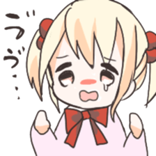 Expressive girl Sticker sticker #1499172