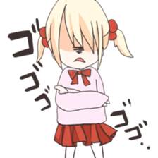 Expressive girl Sticker sticker #1499184