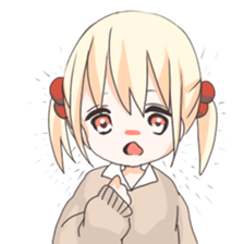 Expressive girl Sticker sticker #1499189