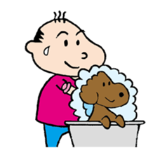 White Worker Hagemashi-kun 4 sticker #1499606