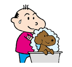 White Worker Hagemashi-kun 4 sticker #1499606