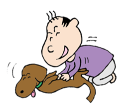 White Worker Hagemashi-kun 4 sticker #1499610