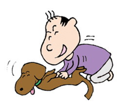 White Worker Hagemashi-kun 4 sticker #1499610