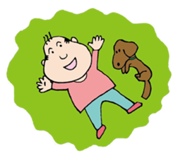 White Worker Hagemashi-kun 4 sticker #1499619