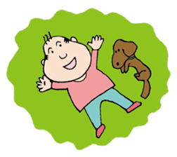 White Worker Hagemashi-kun 4 sticker #1499619