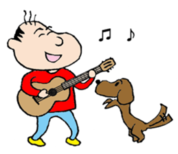 White Worker Hagemashi-kun 4 sticker #1499621