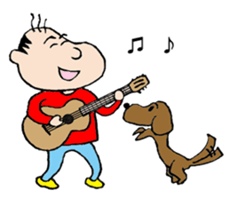 White Worker Hagemashi-kun 4 sticker #1499621