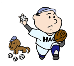 White Worker Hagemashi-kun 4 sticker #1499623