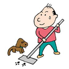 White Worker Hagemashi-kun 4 sticker #1499627