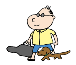 White Worker Hagemashi-kun 4 sticker #1499632