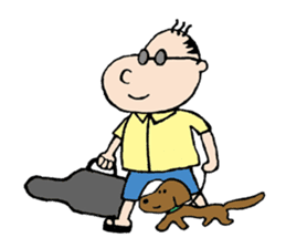 White Worker Hagemashi-kun 4 sticker #1499632