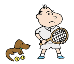 White Worker Hagemashi-kun 4 sticker #1499633