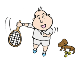 White Worker Hagemashi-kun 4 sticker #1499634