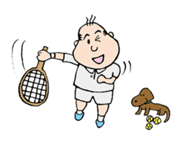 White Worker Hagemashi-kun 4 sticker #1499634