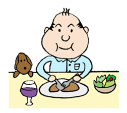 White Worker Hagemashi-kun 4 sticker #1499636