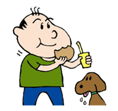 White Worker Hagemashi-kun 4 sticker #1499638