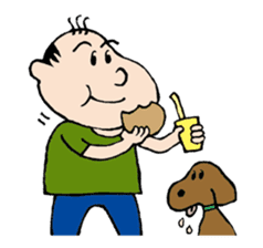 White Worker Hagemashi-kun 4 sticker #1499638