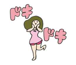 The girl of a thigh sticker #1499942