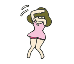 The girl of a thigh sticker #1499953