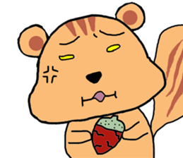 Emotional Squirrel sticker #1500042