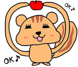 Emotional Squirrel sticker #1500053
