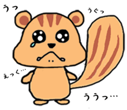 Emotional Squirrel sticker #1500054