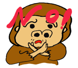 Pretty Gorilla sticker #1500349