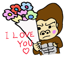 Pretty Gorilla sticker #1500353