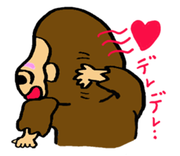 Pretty Gorilla sticker #1500355