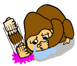 Pretty Gorilla sticker #1500357