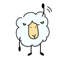 The feeling of the sheep sticker #1500880