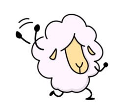 The feeling of the sheep sticker #1500881