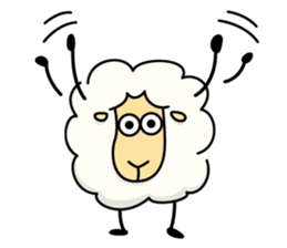 The feeling of the sheep sticker #1500882