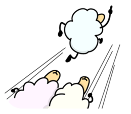 The feeling of the sheep sticker #1500883