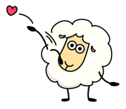 The feeling of the sheep sticker #1500886
