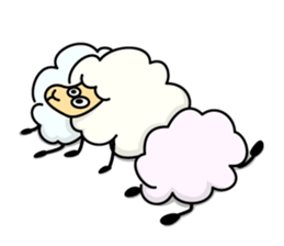 The feeling of the sheep sticker #1500887