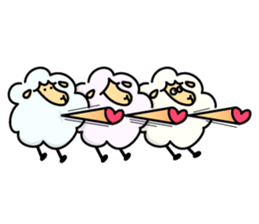 The feeling of the sheep sticker #1500892