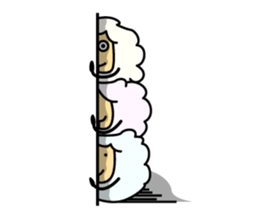 The feeling of the sheep sticker #1500895