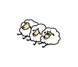 The feeling of the sheep sticker #1500897