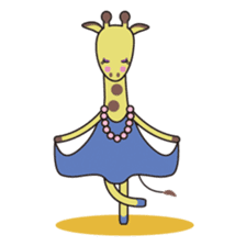 Kiriko-giraffe girl sticker #1501080