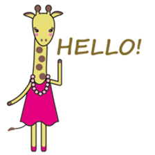 Kiriko-giraffe girl sticker #1501081