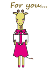 Kiriko-giraffe girl sticker #1501086