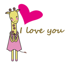 Kiriko-giraffe girl sticker #1501087