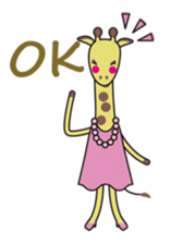 Kiriko-giraffe girl sticker #1501093