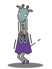 Kiriko-giraffe girl sticker #1501097