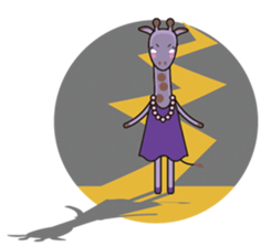 Kiriko-giraffe girl sticker #1501103