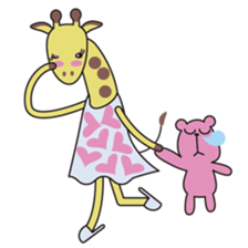 Kiriko-giraffe girl sticker #1501111