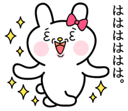Cute and funny faces rabbit sticker sticker #1501463