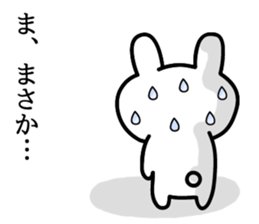 Cute and funny faces rabbit sticker sticker #1501467