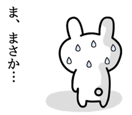Cute and funny faces rabbit sticker sticker #1501467